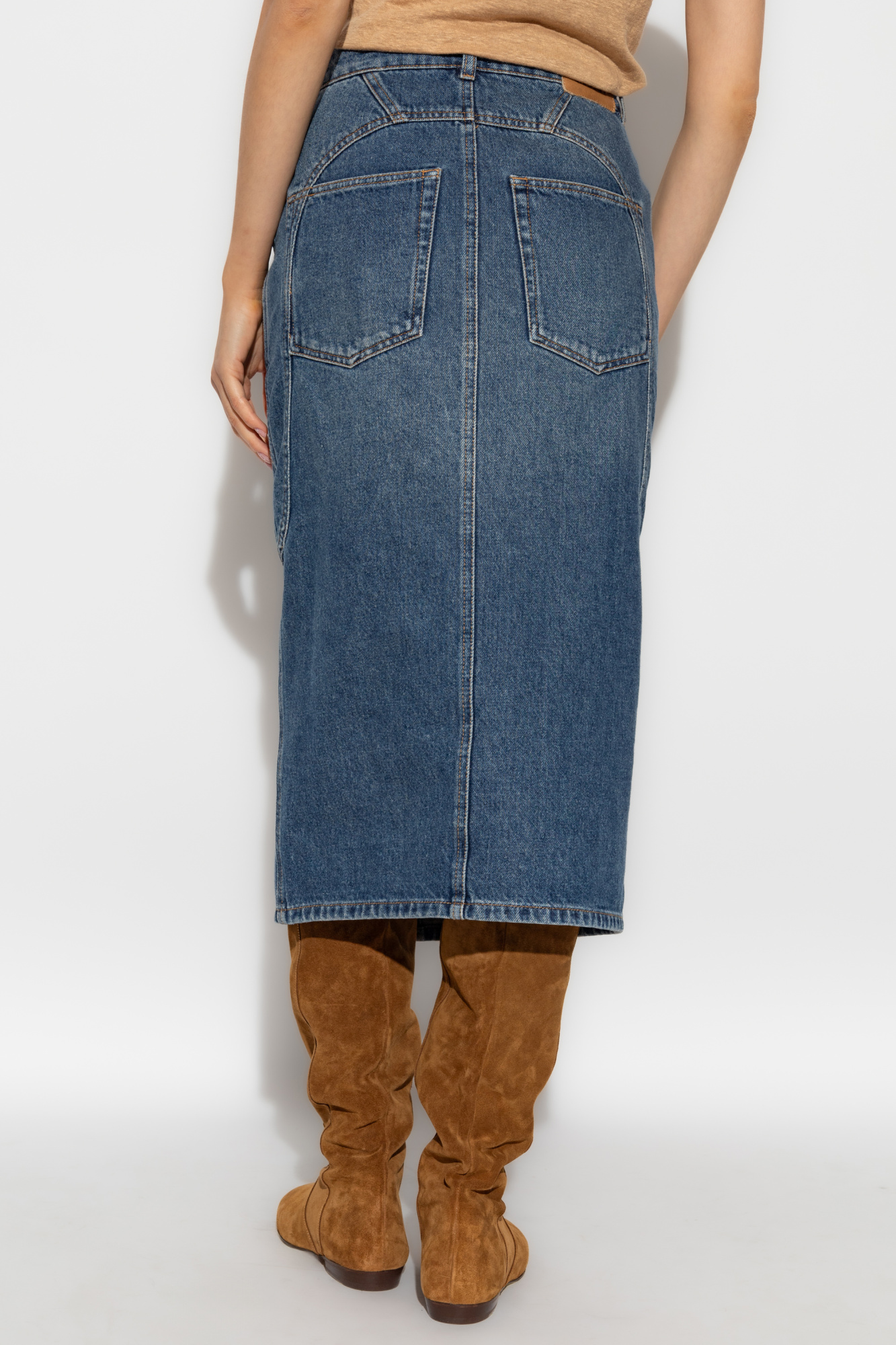 スカート Isabel Marant Britt Skirt BRITT SKIRT Woman blue | ISABEL MARANT Official online store